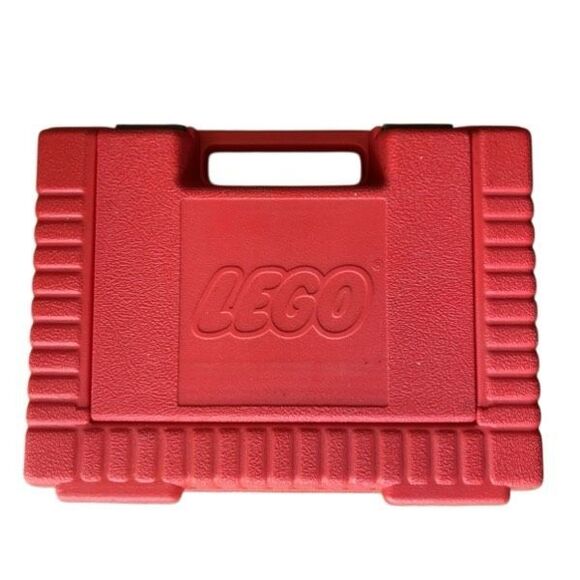 Lego Vintage 1985 Red Hard Plastic Carrying Case - Picture 1 of 8